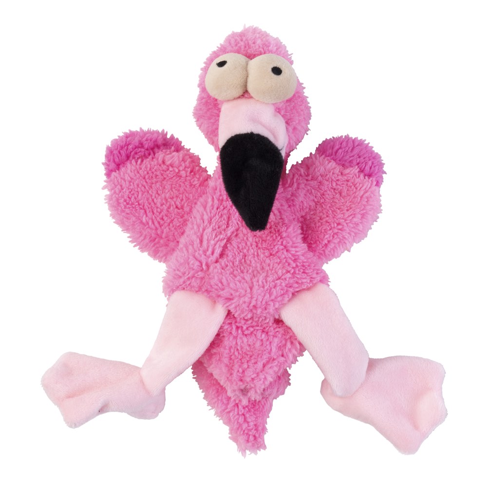 Fuzzyard Flat Out Nasties Dog Toy (Flo The Flamingo)