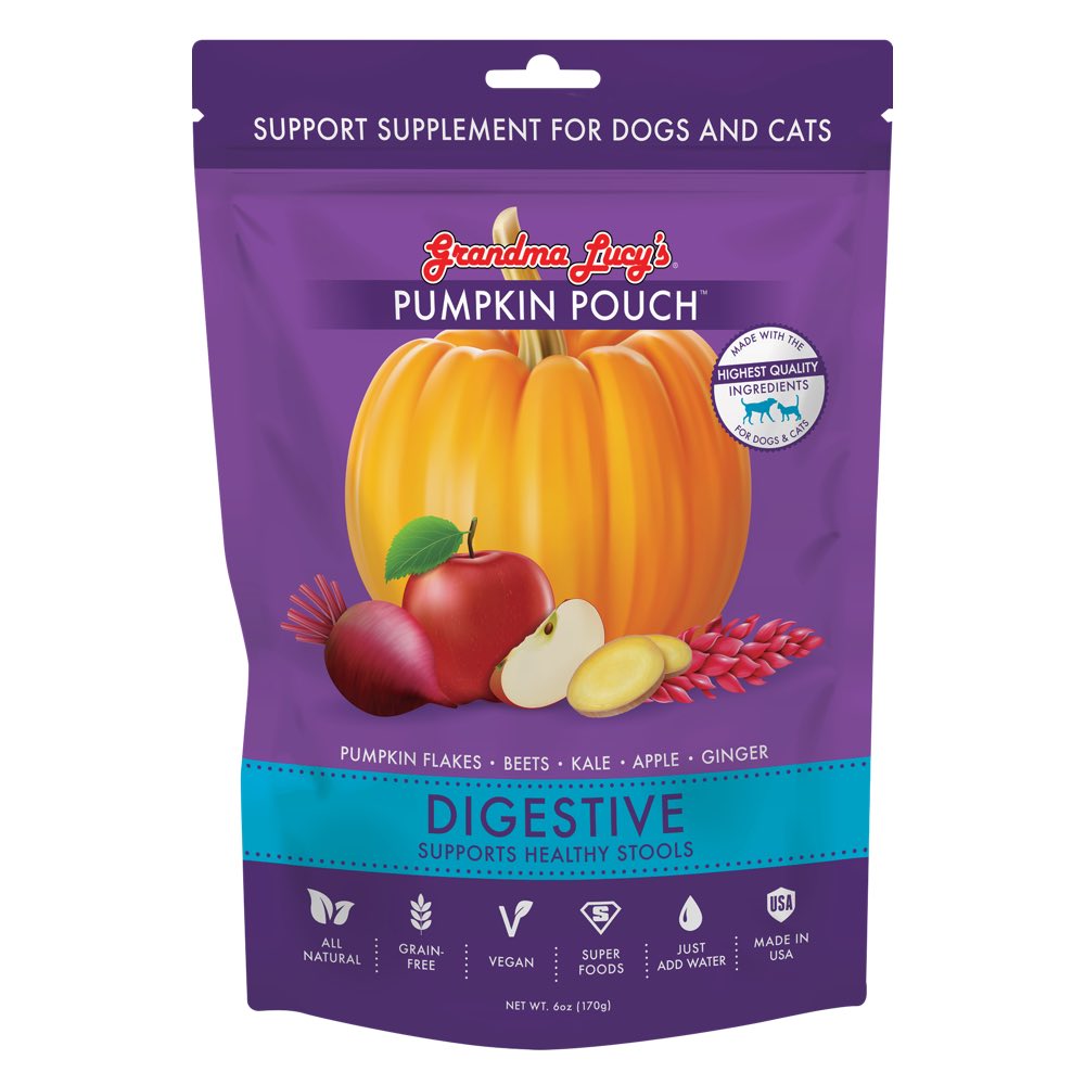 Grandma Lucy??s Pumpkin Pouch Digestive Supplement For Cats & Dogs 6oz