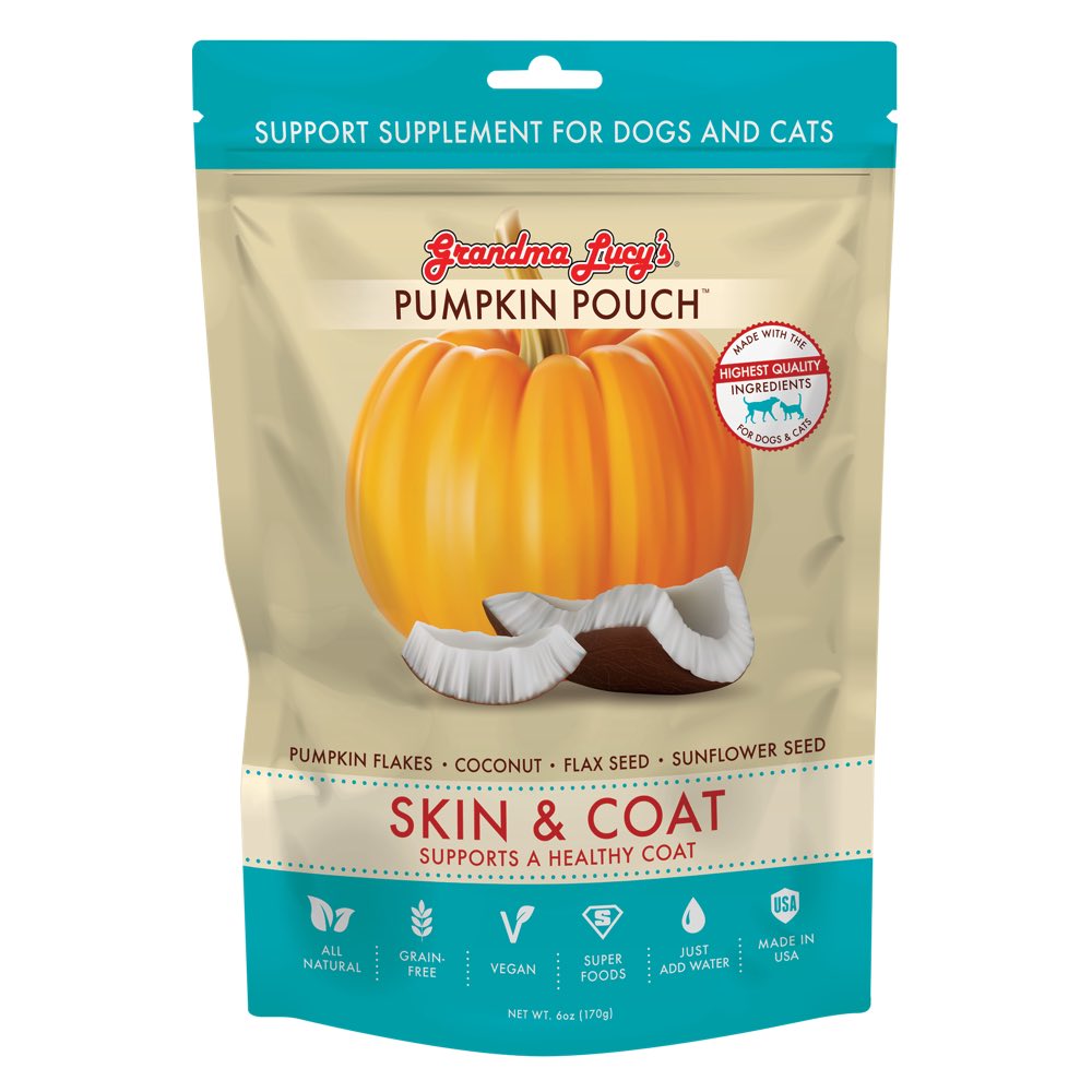 Grandma Lucy??s Pumpkin Pouch Skin & Coat Supplement For Cats & Dogs 6oz