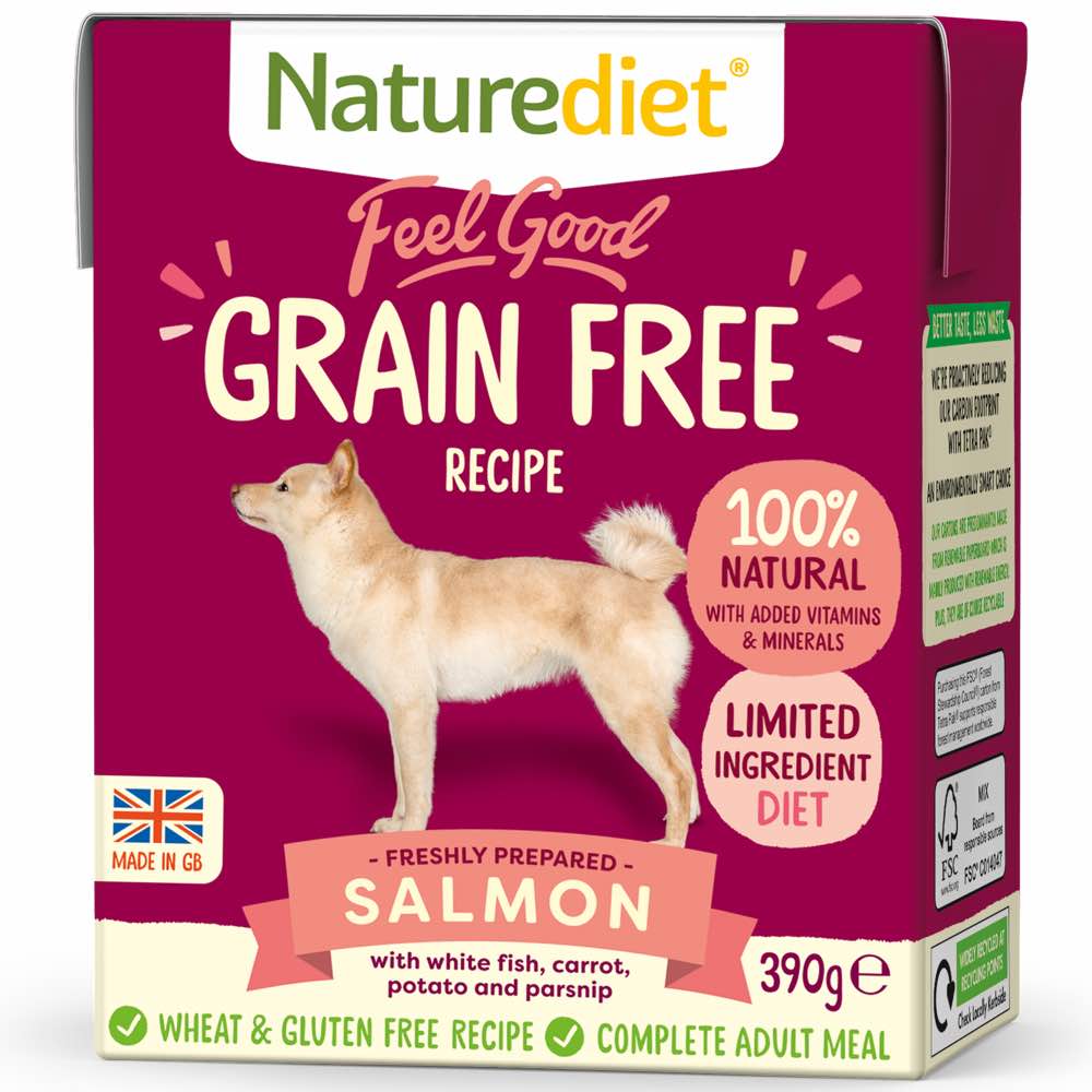 Naturediet Feel Good Grain Free Salmon Wet Dog Food 390g