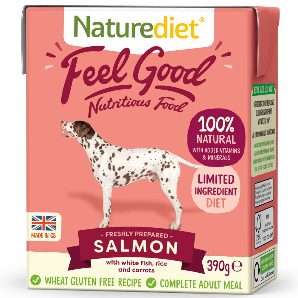 Naturediet Feel Good Salmon Wet Dog Food 390g