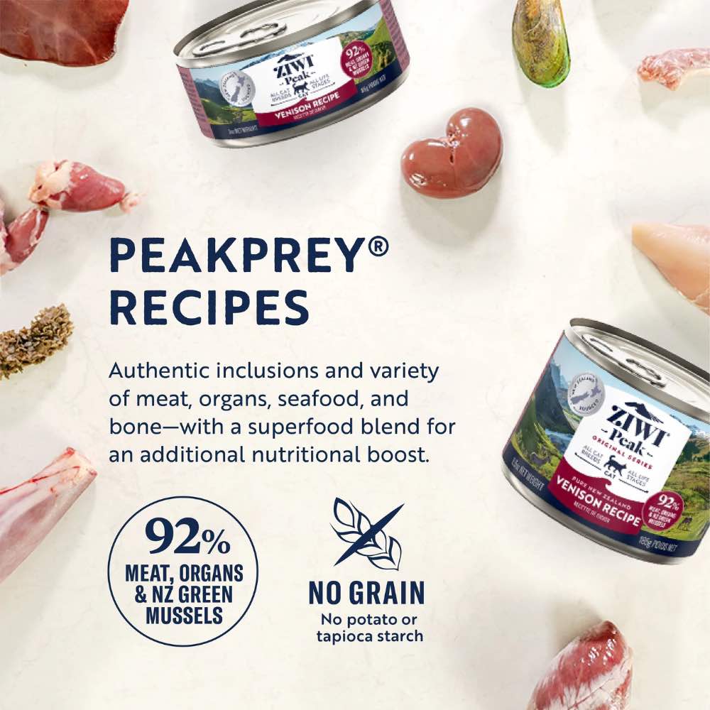 20% OFF: Ziwi Peak Venison Grain-Free Canned Cat Food 85g